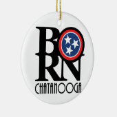 BORN Chattanooga Tennessee Keramisch Ornament (Rechts)