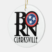 BORN Clarksville Tennessee Keramisch Ornament (Links)