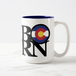BORN Colorado 15oz Tweekleurige Koffiemok