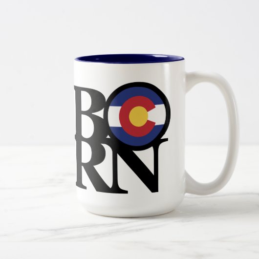 BORN Colorado 15oz Tweekleurige Koffiemok (Rechts)