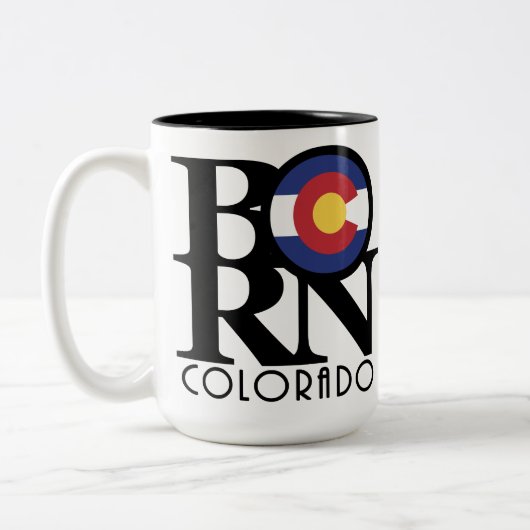BORN Colorado 15oz Tweekleurige Koffiemok (Links)