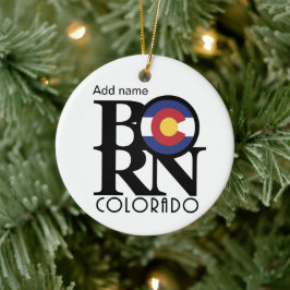 BORN Colorado, aangepast Keramisch Ornament