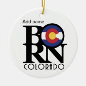 BORN Colorado, aangepast Keramisch Ornament (Voorkant)