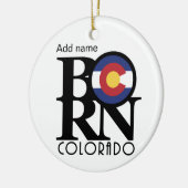 BORN Colorado, aangepast Keramisch Ornament (Links)