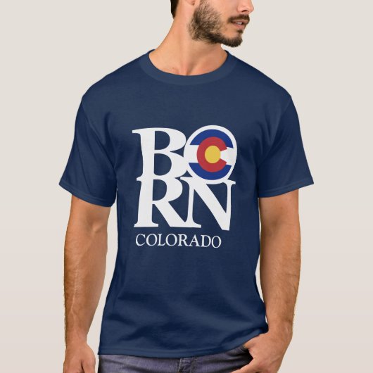 BORN Colorado Mannen T-shirt (Voorkant)