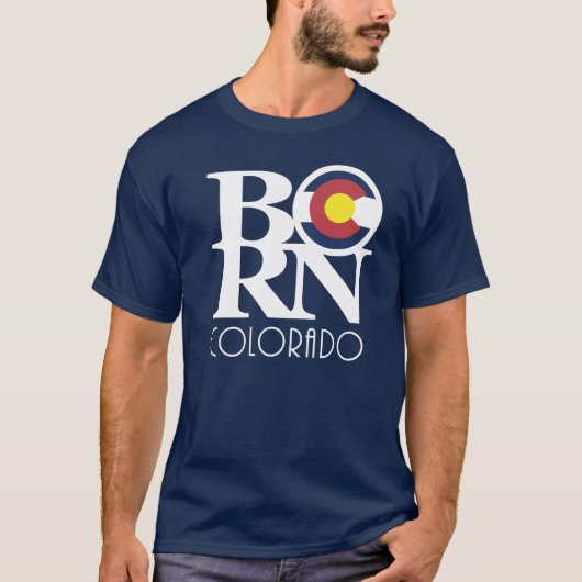 BORN Colorado (voorafdruk) T-shirt (Voorkant)