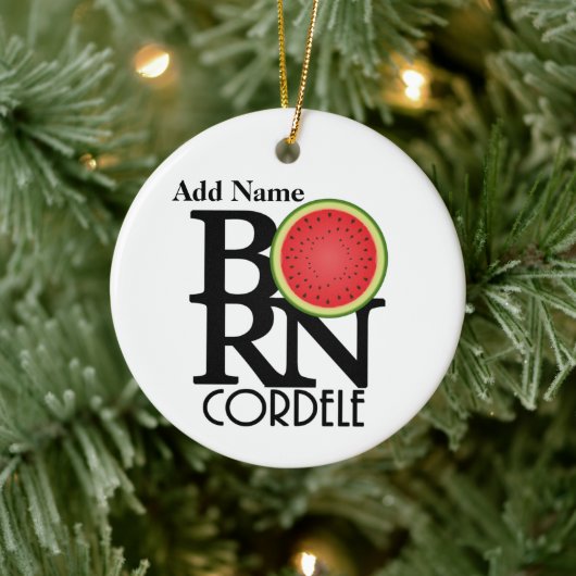 BORN Cordele  Watermeloen Keramisch Ornament (Boom)