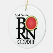 BORN Cordele  Watermeloen Keramisch Ornament (Links)
