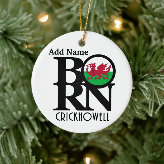 BORN Crickhowell Nova Scotia Keramisch Ornament (Boom)