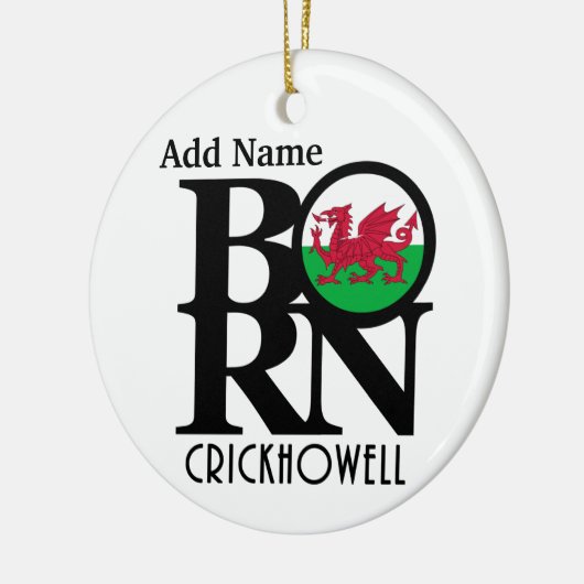 BORN Crickhowell Nova Scotia  Keramisch Ornament (Links)