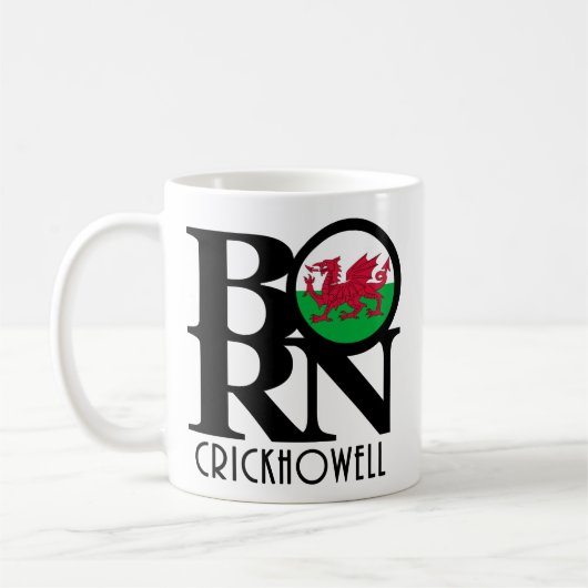 BORN Crickhowell Wales 11oz Koffiemok (Links)