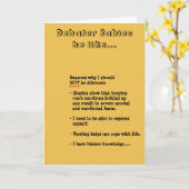 Born Debater Card Kaart (Gele Bloem)