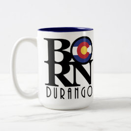 BORN Durango Colorado 15oz Tweekleurige Koffiemok