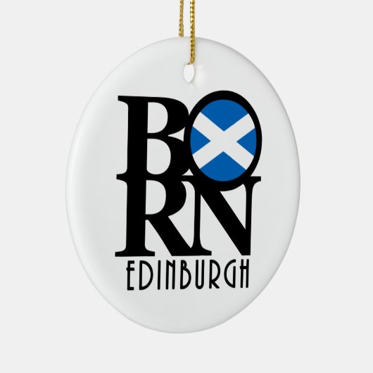 BORN Edinburgh Scotland Keramisch Ornament (Rechts)