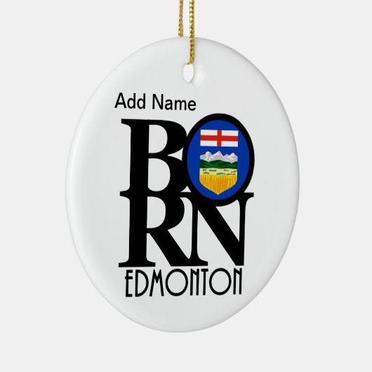 BORN Edmonton Alberta Keramisch Ornament (Rechts)
