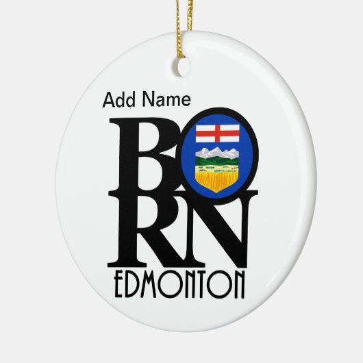 BORN Edmonton Alberta Keramisch Ornament (Links)
