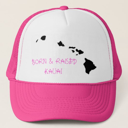 BORN EN RAISED KAUAI TRUCKER PET (Voorkant)