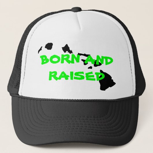 BORN EN RAISED TRUCKER PET (Voorkant)
