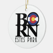 BORN Estes Park Colorado Keramisch Ornament (Links)