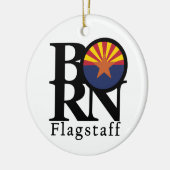 BORN Flagstaff Arizona Keramisch Ornament (Links)
