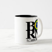 BORN Florianópolis 11oz Tweekleurige Koffiemok (Voorkant rechts)