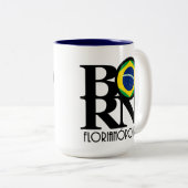 BORN Florianópolis 15oz Tweekleurige Koffiemok (Voorkant rechts)
