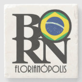 BORN Florianópolis Brazilië Stenen Onderzetter (Voorkant)