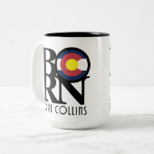 BORN Fort Collins 15oz Tweekleurige Koffiemok (Voorkant links)