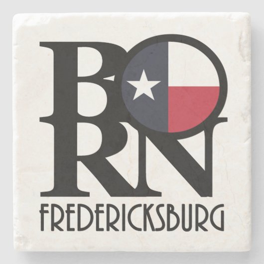BORN Fredericksburg Texas Stenen Onderzetter (Voorkant)