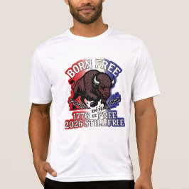 Born Free American Bison Shirt - 250 jaar gratis