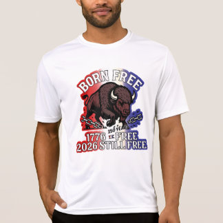 Born Free American Bison Shirt - 250 jaar gratis