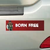 Born Free Bumpersticker (Op auto)