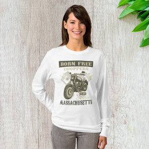 Born Free Choppers Massachusetts Long-Sleeve T-shirt