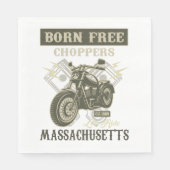 Born Free Choppers Massachusetts Napkins Servet (Voorkant)