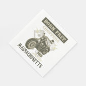 Born Free Choppers Massachusetts Napkins Servet (Hoek)