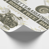 Born Free Choppers Motorcycle Massachusetts Cadeaupapier