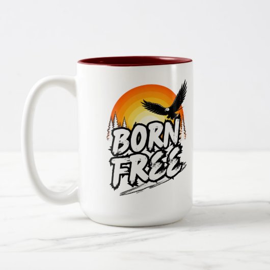 Born Free Eagle Grafische Mok (Links)