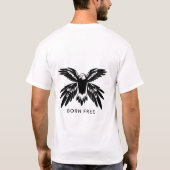 Born Free Eagle Wings Spread T-shirt (Achterkant)