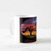 Born free horse art koffiemok (Voorkant links)