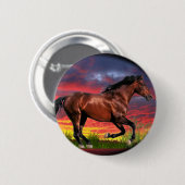 Born Free horse Ronde Button 5,7 Cm (Voorkant /achterkant)