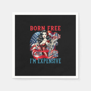 Born Free maar nu ben ik duur grappig 4 juli Servet