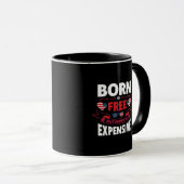 Born Free maar nu ben ik duur - Schattigee meme Mok (Voorkant rechts)