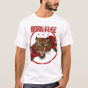 Born Free: Majestueuze Tijger Kunstcollectie T-shirt