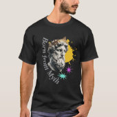 Born From Myth - Aesthetic Classical Statue Art T-shirt (Voorkant)