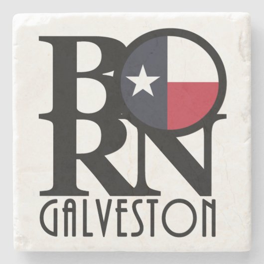 BORN Galveston Stenen Onderzetter (Voorkant)