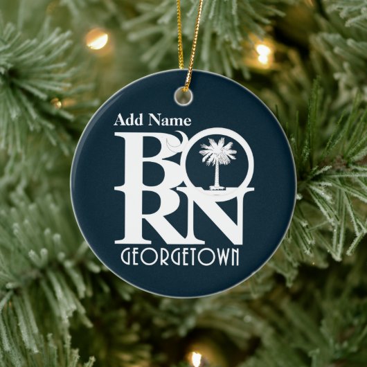 BORN Georgetown SC  Ornament (Boom)
