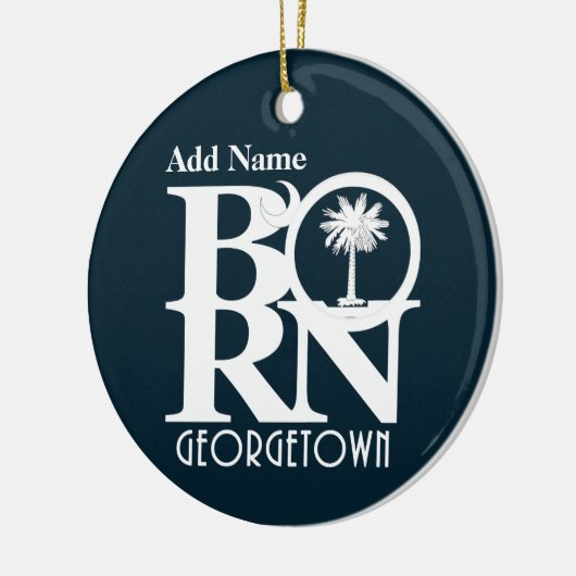 BORN Georgetown SC  Ornament (Links)
