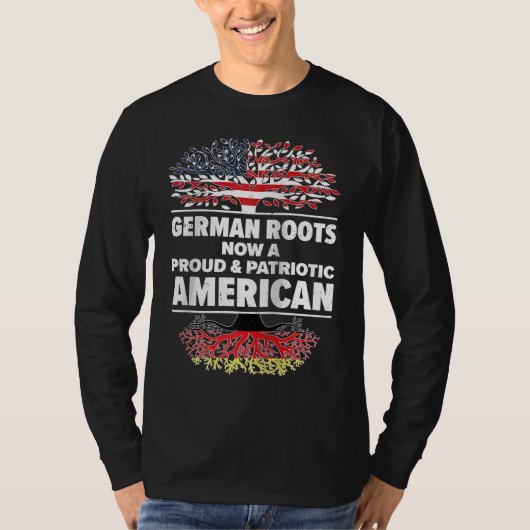 Born German Germany American USA Citizenship Ragla T-shirt (Voorkant)