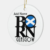 BORN Glasgow Scotland Keramisch Ornament (Links)