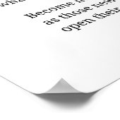 Born Gloednieuw Inspirerend gedicht Wall Art decor Poster (Hoek)